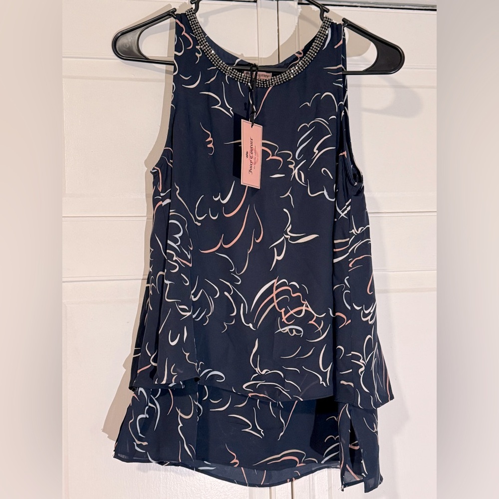 Juicy Couture Desert Blues Layered Tank Size XS
